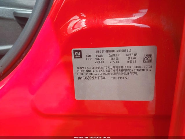 1G1PA5SG2E7117234 Chevrolet Cruze Ls Auto