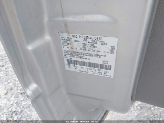 45192258 :رقم المزاد ، 1FTPW14556FB68649 vin ، 2006 Ford F-150 مزاد بيع