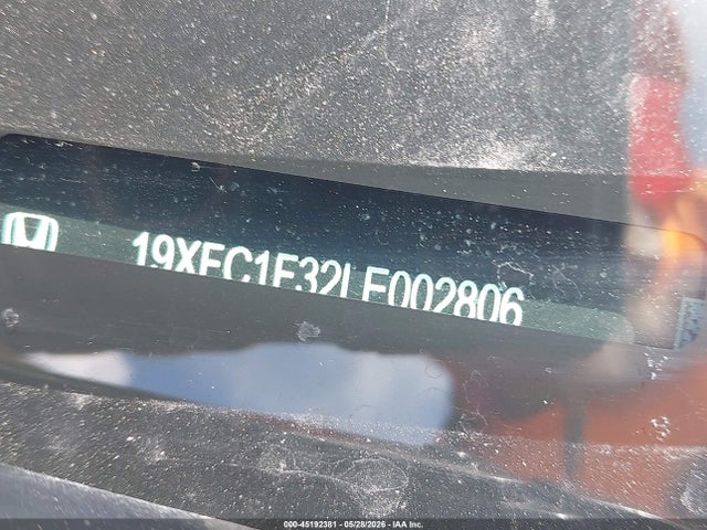 Продажа на аукционе авто 2020 Honda Civic Ex, vin: 19XFC1F32LE002806, номер лота: 45192381