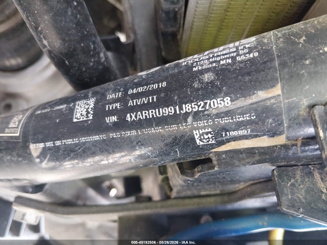 45192506 :رقم المزاد ، 4XARRU991J8527058 vin ، 2018 Polaris Ranger Xp 1000 Eps Nstar Hvac Ed مزاد بيع