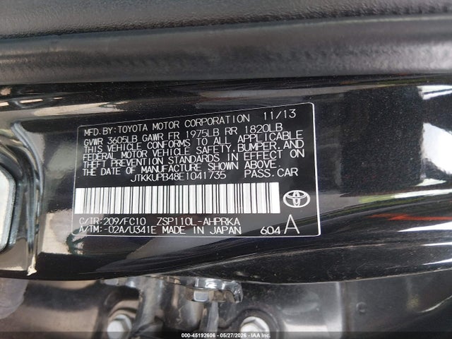 Продажа на аукционе авто 2014 Scion Xd, vin: JTKKUPB48E1041735, номер лота: 45192606