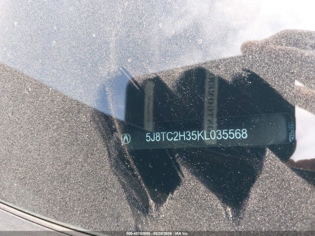 2019 Acura Rdx Standard მანქანა იყიდება აუქციონზე, vin: 5J8TC2H35KL035568, აუქციონის ნომერი: 45192698