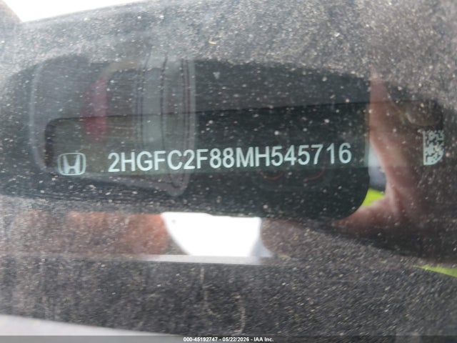 Продажа на аукционе авто 2021 Honda Civic Sport, vin: 2HGFC2F88MH545716, номер лота: 45192747