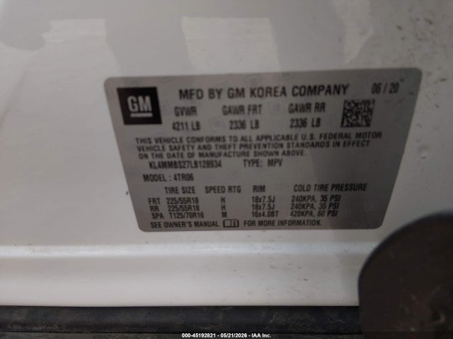KL4MMBS27LB128934 Buick Encore Gx Fwd Preferred