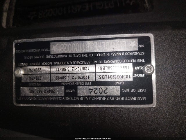 LLPTGLHE4R1100028 Jiajue Jj200t
