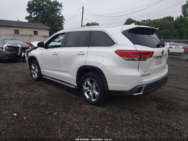 2018 Toyota Highlander Hybrid Limited მანქანა იყიდება აუქციონზე, vin: 5TDDGRFH0JS044013, აუქციონის ნომერი: 45193397