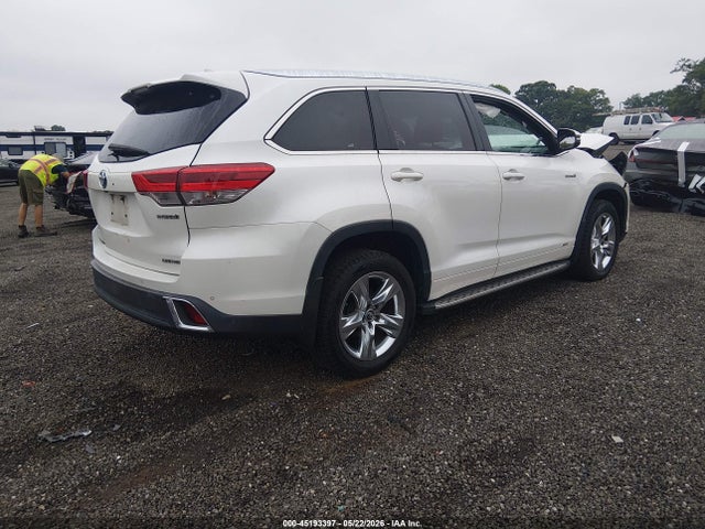 2018 Toyota Highlander Hybrid Limited მანქანა იყიდება აუქციონზე, vin: 5TDDGRFH0JS044013, აუქციონის ნომერი: 45193397