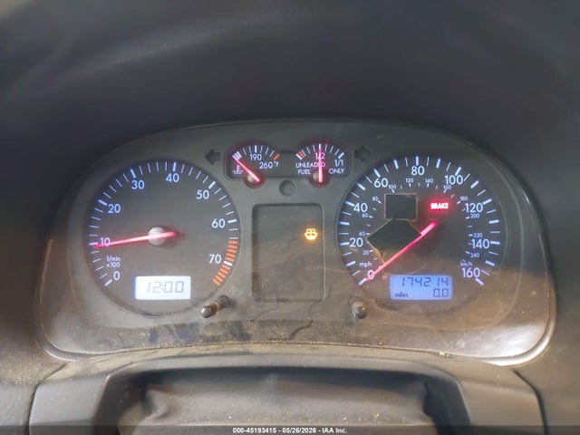 Продажа на аукционе авто 2000 Volkswagen Golf Gl, vin: WVWBA21J8YW647425, номер лота: 45193415
