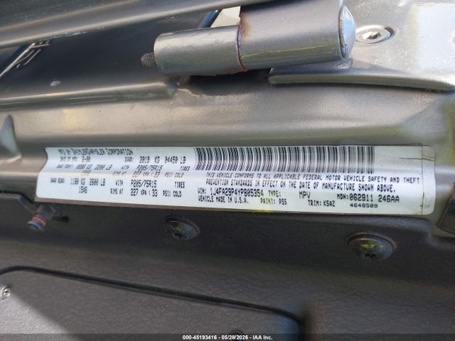 Aukcja sprzedaży 2000 Jeep Wrangler Se, vin: 1J4FA29P4YP805354, numer aukcji: 45193416