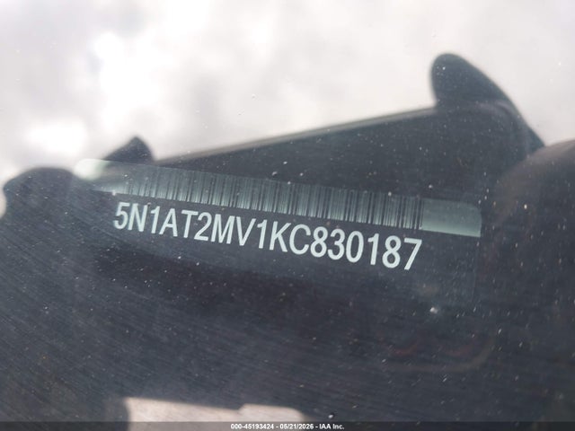 Aukcja sprzedaży 2019 Nissan Rogue Sv, vin: 5N1AT2MV1KC830187, numer aukcji: 45193424