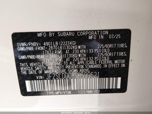 Subaru Forester Premium 2025 JF2SLDDC8SH599621 Image 9