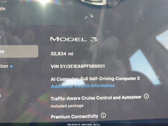 Tesla Model 3 Rear-wheel Drive 2023 5YJ3E1EA9PF568801 Image 16
