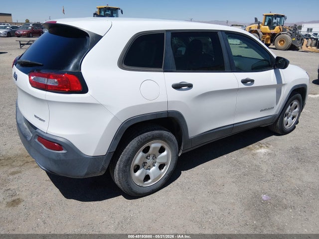2016 Jeep Cherokee Sport მანქანა იყიდება აუქციონზე, vin: 1C4PJMAB4GW343520, აუქციონის ნომერი: 45193880