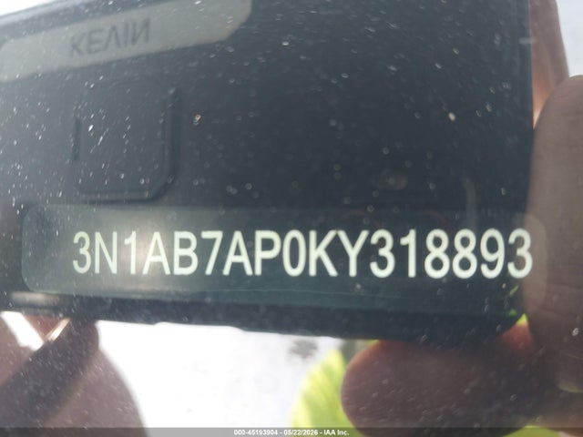 Aukcja sprzedaży 2019 Nissan Sentra Sv, vin: 3N1AB7AP0KY318893, numer aukcji: 45193904