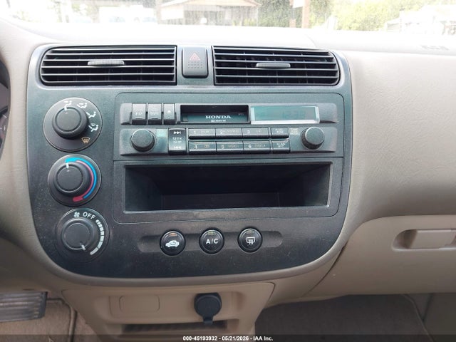 45193932 :رقم المزاد ، 2HGES16541H589464 vin ، 2001 Honda Civic Lx مزاد بيع