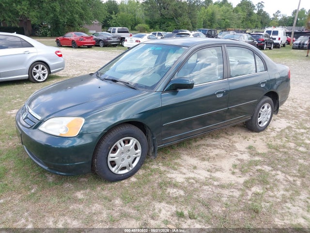 45193932 :رقم المزاد ، 2HGES16541H589464 vin ، 2001 Honda Civic Lx مزاد بيع