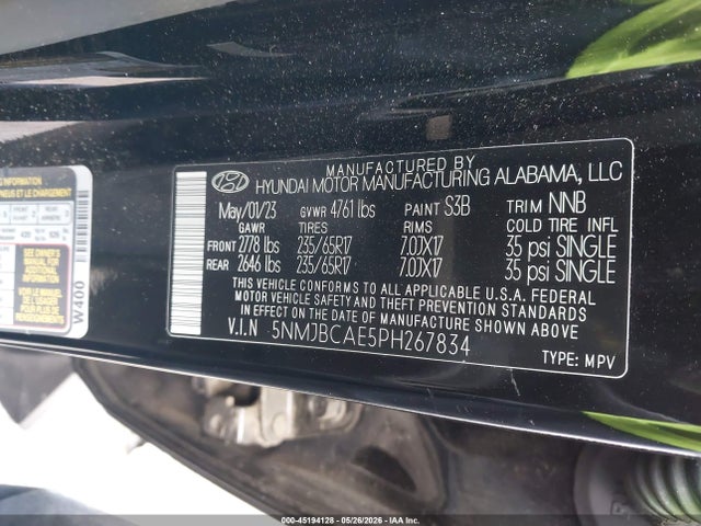 Hyundai TUCSON SEL 2023 5NMJBCAE5PH267834 Image 9