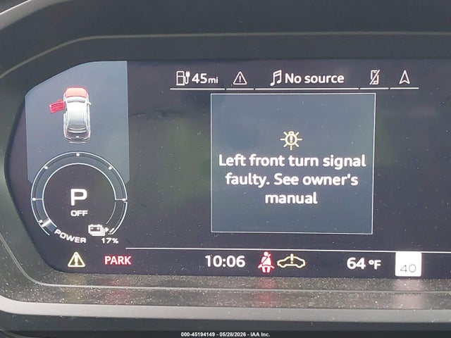 2025 Audi Q4 E-tron Premium 55 Quattro მანქანა იყიდება აუქციონზე, vin: WA1KUBFZ5SP061394, აუქციონის ნომერი: 45194149