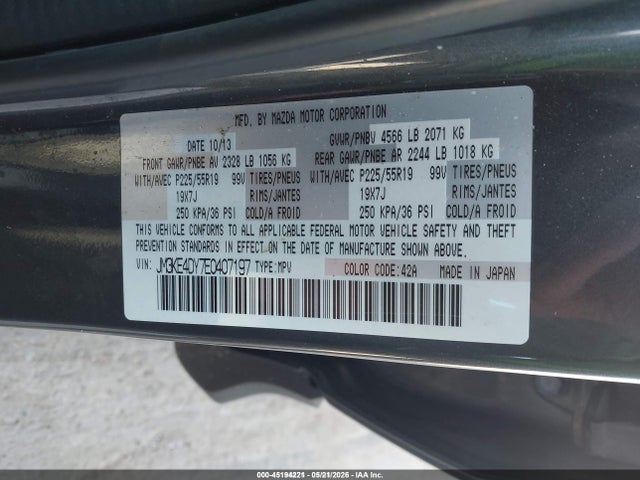 Mazda Cx-5 Grand Touring 2014 JM3KE4DY7E0407197 Image 9