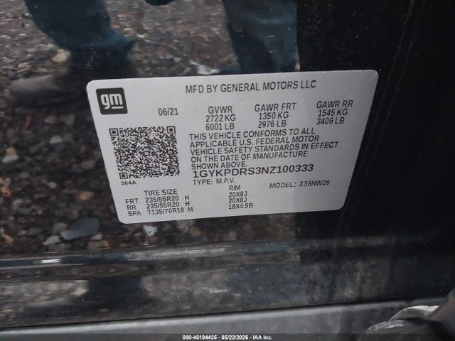 Продаж на аукціоні авто 2022 Cadillac Xt6 Awd Premium Luxury, vin: 1GYKPDRS3NZ100333, номер лоту: 45194435