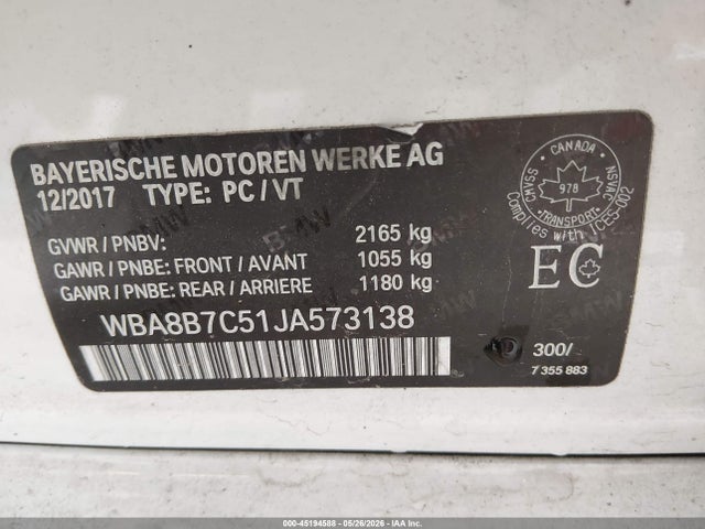 BMW 340i Xdrive 2018 WBA8B7C51JA573138 Image 9
