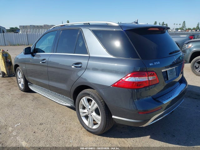 Продаж на аукціоні авто 2012 Mercedes-benz Ml 350 4matic, vin: 4JGDA5HB6CA030003, номер лоту: 45194611