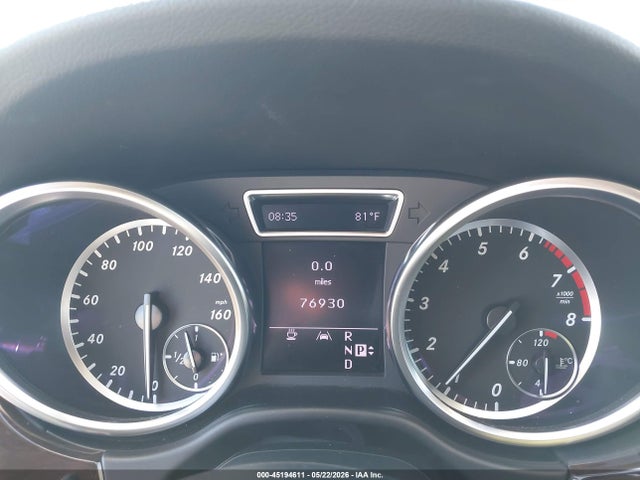 Продаж на аукціоні авто 2012 Mercedes-benz Ml 350 4matic, vin: 4JGDA5HB6CA030003, номер лоту: 45194611