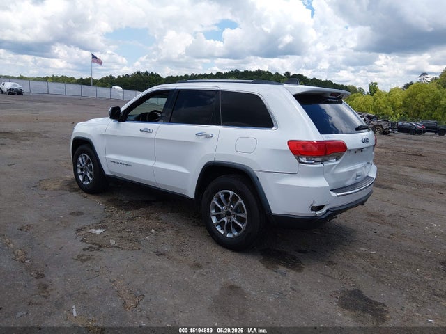2016 Jeep Grand Cherokee Limited მანქანა იყიდება აუქციონზე, vin: 1C4RJEBGXGC352247, აუქციონის ნომერი: 45194889