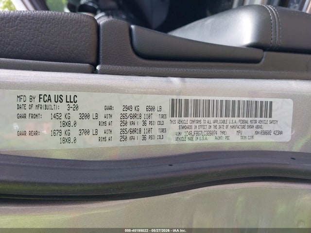 1C4RJFBG7LC326074 Jeep Grand Cherokee Limited 4x4