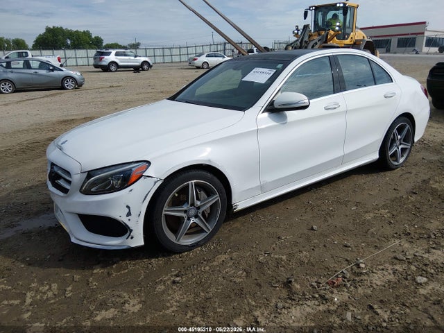 45195310 :رقم المزاد ، 55SWF4KB6FU094585 vin ، 2015 Mercedes-benz C 300 Sport 4matic مزاد بيع