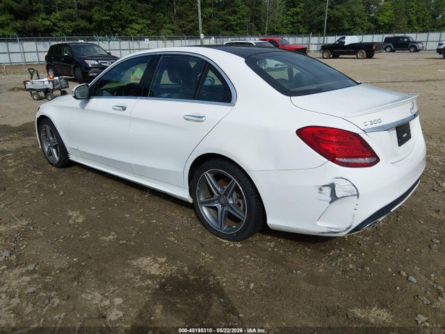 45195310 :رقم المزاد ، 55SWF4KB6FU094585 vin ، 2015 Mercedes-benz C 300 Sport 4matic مزاد بيع