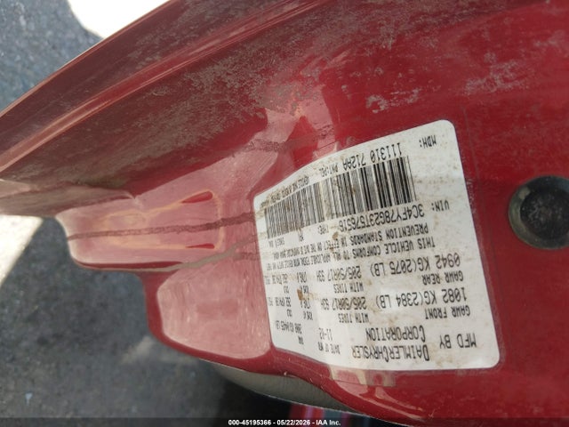 45195366 :رقم المزاد ، 3C4FY78G23T576516 vin ، 2003 Chrysler Pt Cruiser Gt مزاد بيع