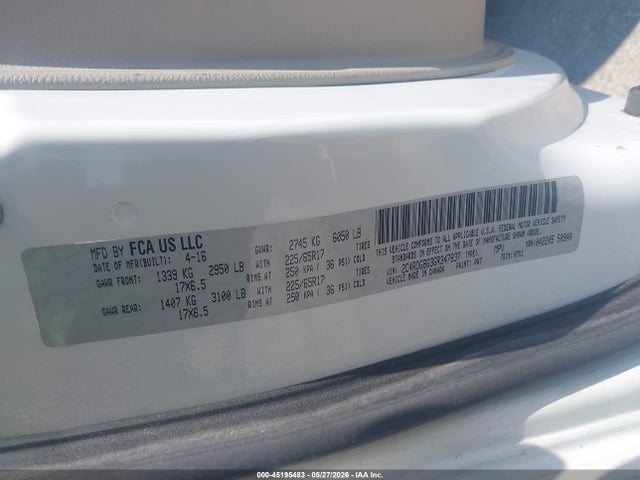 Продаж на аукціоні авто 2016 Dodge Grand Caravan Se, vin: 2C4RDGBG3GR347837, номер лоту: 45195483