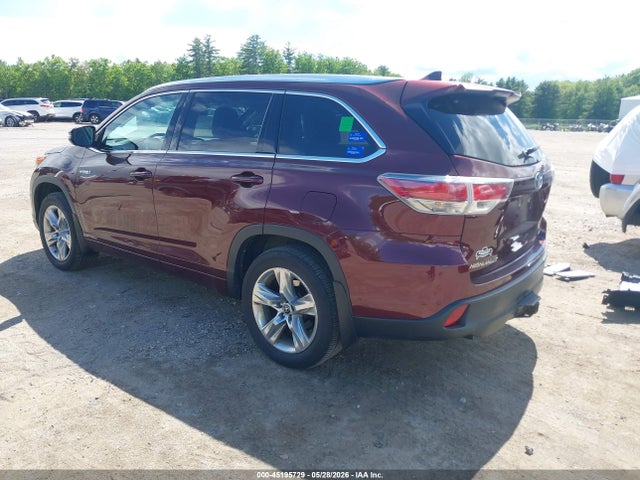 Продаж на аукціоні авто 2016 Toyota Highlander Hybrid Limited Platinum V6, vin: 5TDDCRFH1GS019335, номер лоту: 45195729
