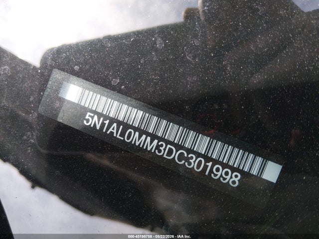 Продаж на аукціоні авто 2013 Infiniti Jx35, vin: 5N1AL0MM3DC301998, номер лоту: 45195758