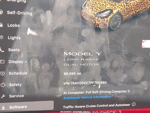 Продаж на аукціоні авто 2023 Tesla Model Y Awd/long Range Dual Motor All-wheel Drive, vin: 7SAYGDEE7PF766980, номер лоту: 45195787