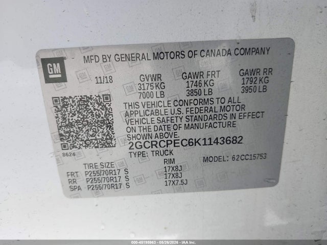 Chevrolet Silverado 1500 Ld Lt 2019 2GCRCPEC6K1143682 Image 9