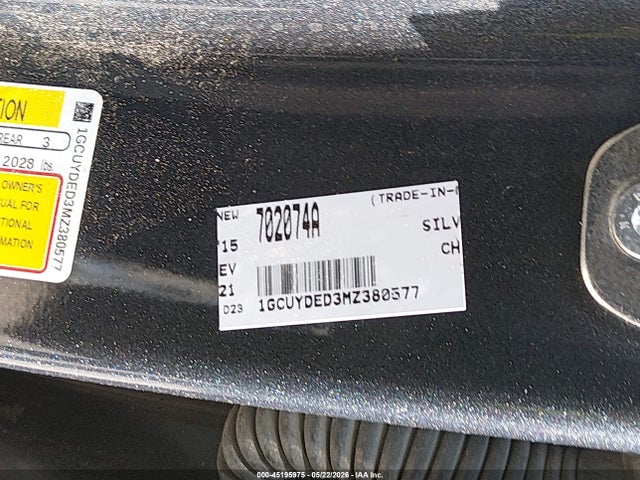 1GCUYDED3MZ380577 Chevrolet Silverado 1500 4wd Short Bed Lt