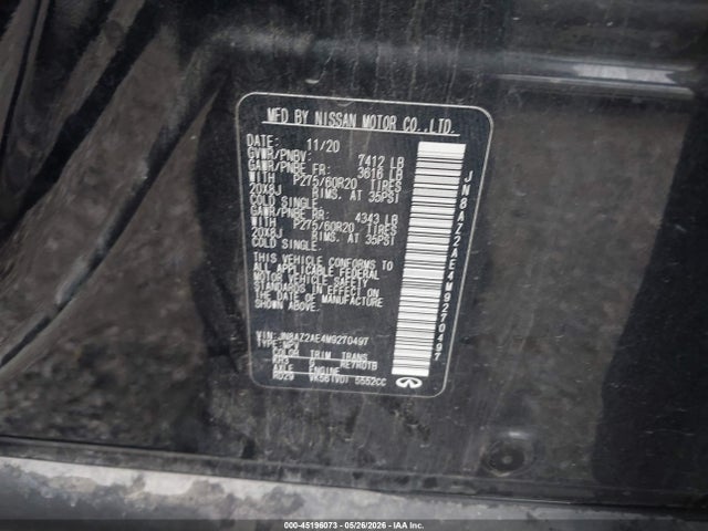 JN8AZ2AE4M9270497 Infiniti Qx80 Luxe Awd