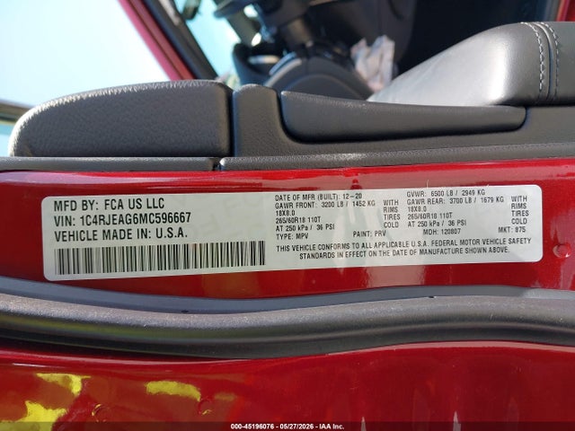 Jeep Grand Cherokee Laredo E 4x2 2021 1C4RJEAG6MC596667 Image 9