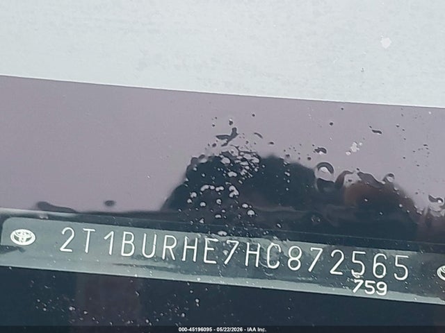 Toyota COROLLA LE 2017 2T1BURHE7HC872565 Image 9
