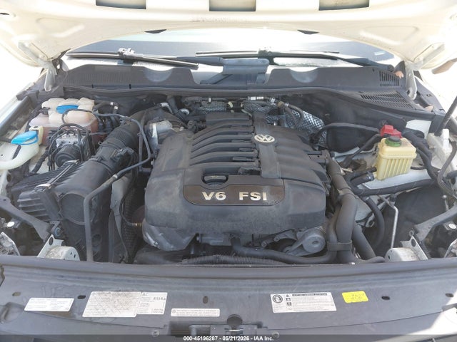 45196287 :رقم المزاد ، WVGFF9BP8CD005351 vin ، 2012 Volkswagen Touareg Vr6 Lux مزاد بيع