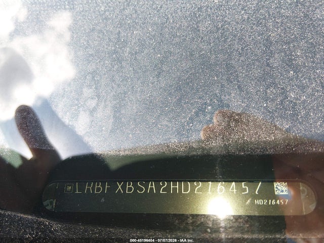 45196404 :رقم المزاد ، LRBFXBSA2HD216457 vin ، 2017 Buick Envision Essence مزاد بيع