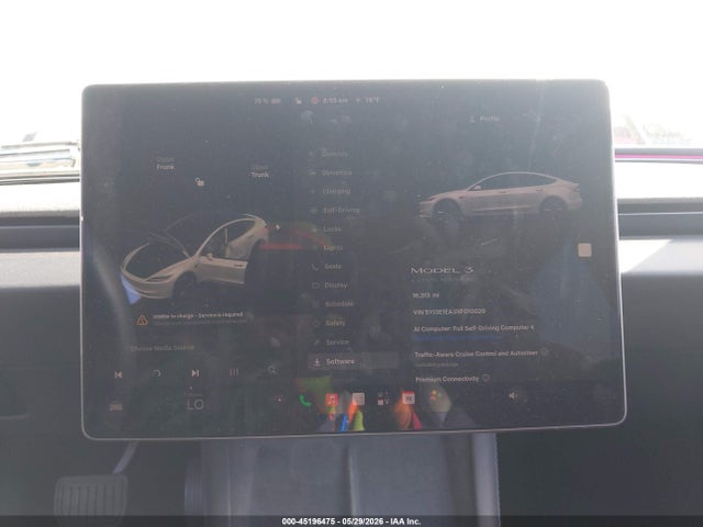 5YJ3E1EA3SF010029 Tesla Model 3 Long Range Rear-wheel Drive/standard Rear-wheel Drive
