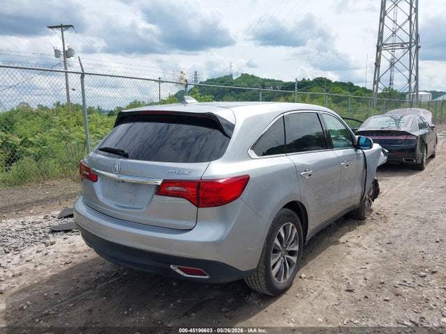 45196603 :رقم المزاد ، 5FRYD4H44GB056295 vin ، 2016 Acura Mdx Technology   Acurawatch Plus Packages/technology Package مزاد بيع