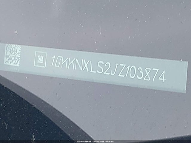 2018 Gmc Acadia Denali მანქანა იყიდება აუქციონზე, vin: 1GKKNXLS2JZ103874, აუქციონის ნომერი: 45196669