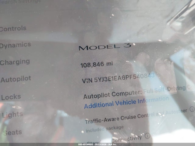 Tesla Model 3 Rear-wheel Drive 2023 5YJ3E1EA6PF540843 Image 15