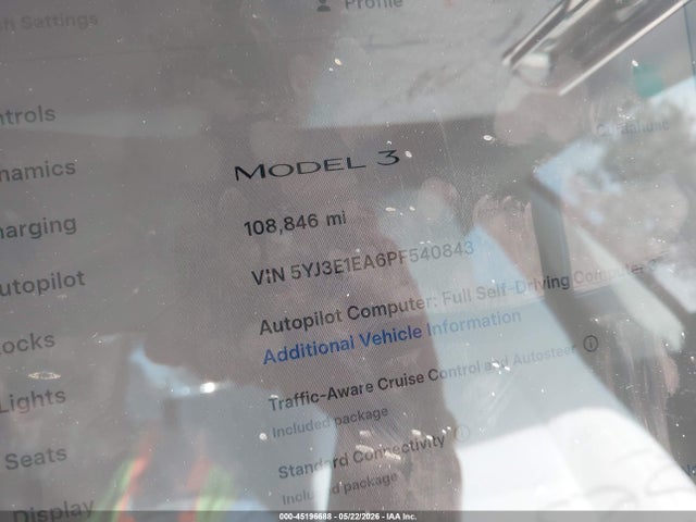 Tesla Model 3 Rear-wheel Drive 2023 5YJ3E1EA6PF540843 Image 7