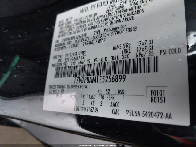 Ford Mustang V6 2014 1ZVBP8AM1E5256899 Image 9