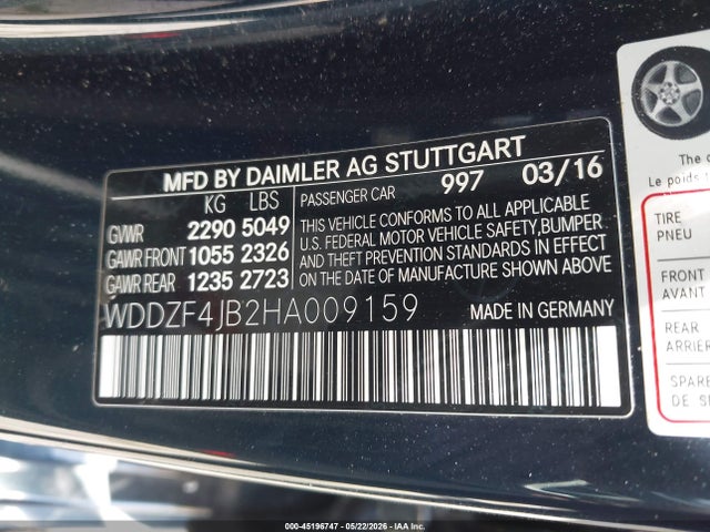 Mercedes-Benz E 300 2017 WDDZF4JB2HA009159 Image 9